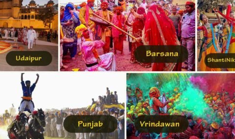 7 Most Popular Places (7 ways) to Celebrate Holi in India